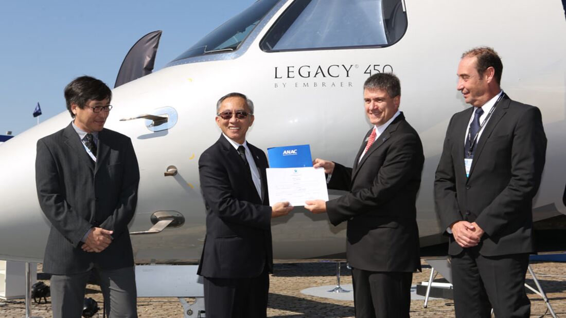 Embraer Legacy 450 erhält brasilianische Zulassung