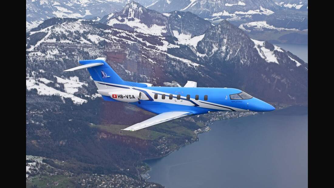 Der dritte Pilatus PC-24 Prototyp hebt ab